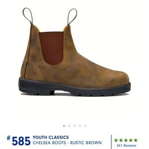Blundstone 585 rustic brown boots US size 8
